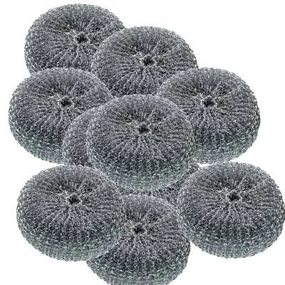 Large galvanised scourers, pack of 10