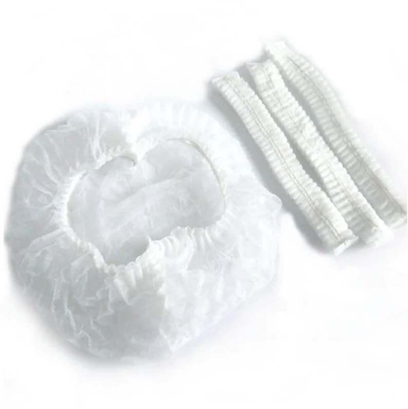 White pleated mob caps — case of 1,000