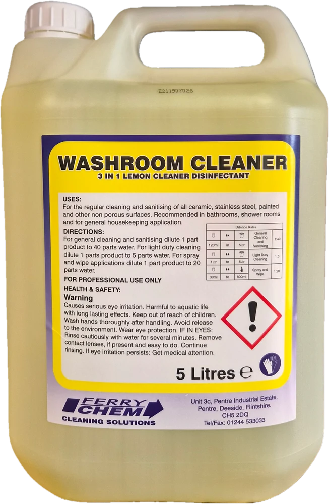 Ferry Chem lemon 3-in-1 washroom cleaner — 5 L