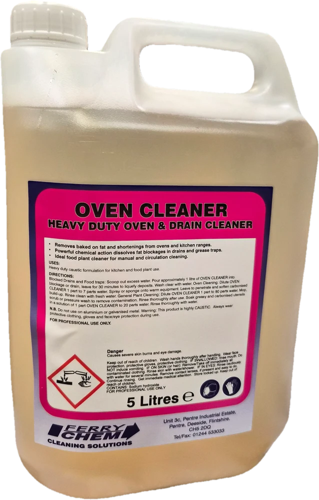 Oven and drain cleaner — 5 L