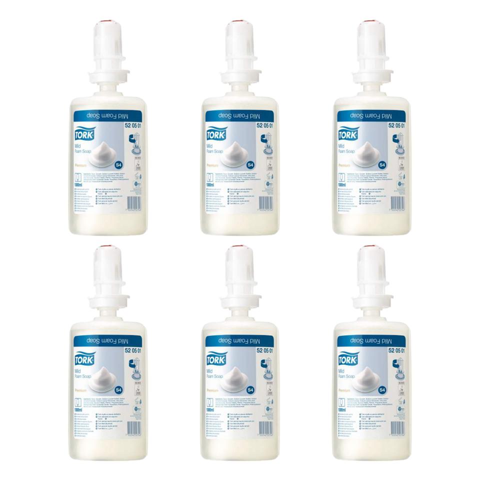 Tork Mild foam soap — S4, 6 × 1 L