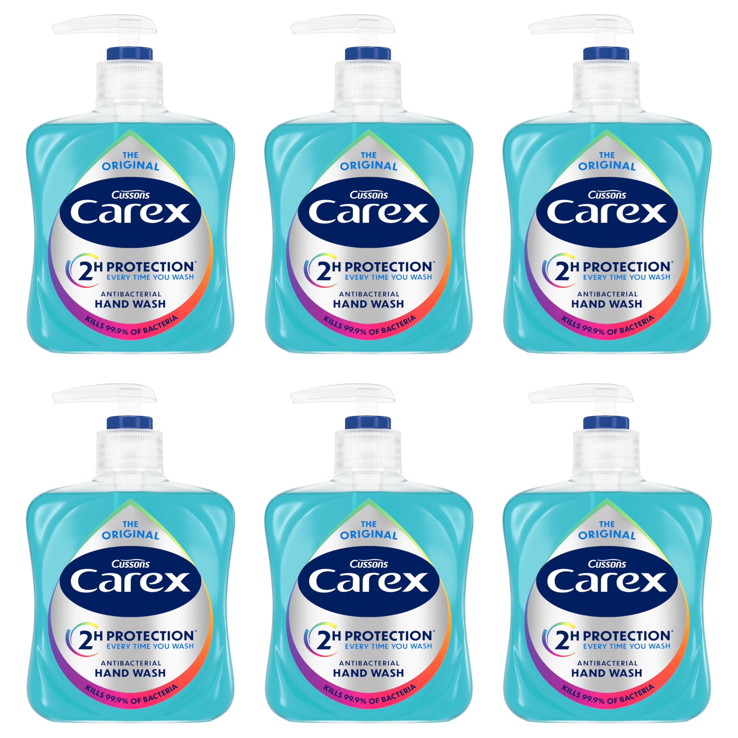 Carex Original hand wash, 6 x 250 ml
