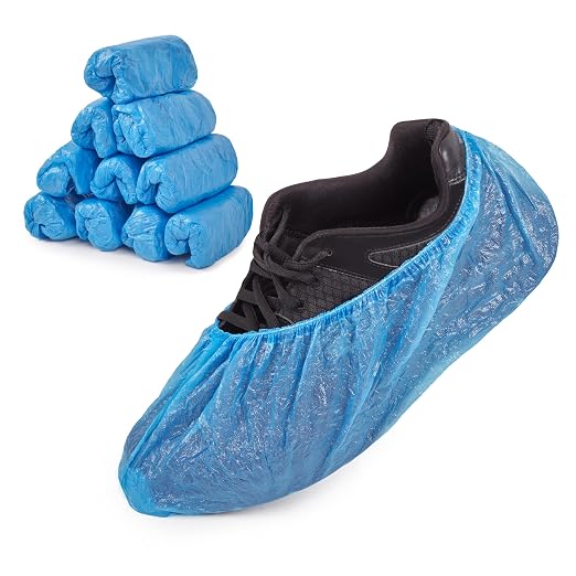 Blue overshoes, 16 inch, 100 pack