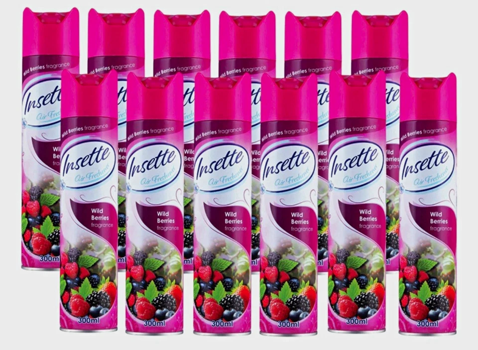 Wild Berries aerosol air freshener, 12 × 300 ml