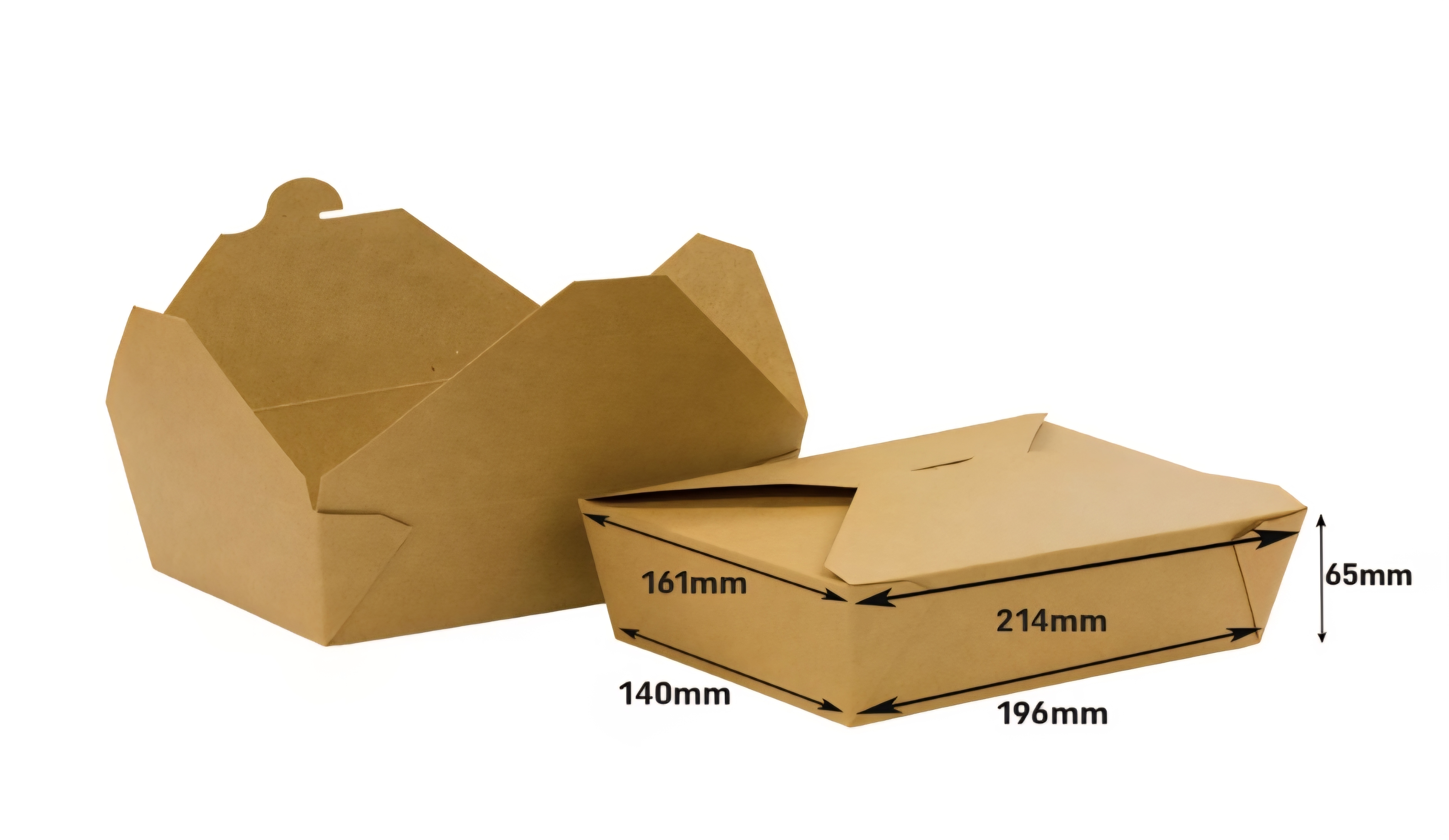 No. 3 kraft food boxes, 200 pack