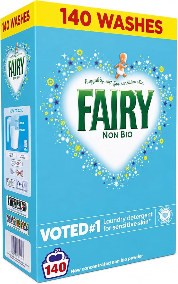 Fairy Non Bio laundry powder, 140 washes